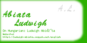 abiata ludwigh business card
